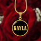 Kayla v02 - 18k Gold Finished Luxury Necklace