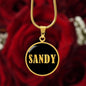 Sandy v02 - 18k Gold Finished Luxury Necklace