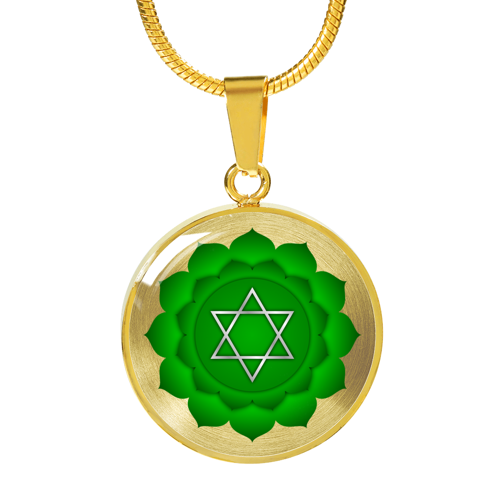 Heart Chakra (Anahata) v2 - 18k Gold Finished Luxury Necklace