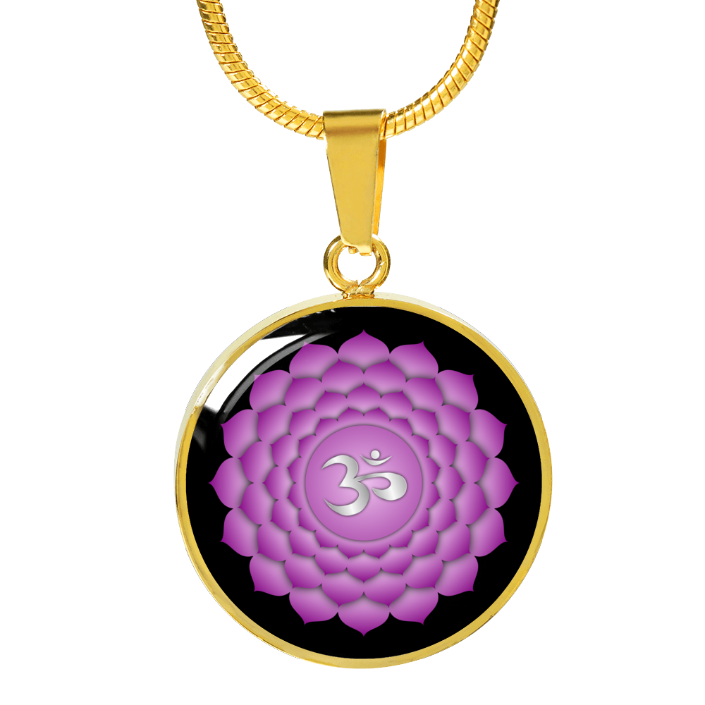 Crown Chakra (Sahasrara) - 18k Gold Finished Luxury Necklace