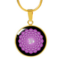 Crown Chakra (Sahasrara) - 18k Gold Finished Luxury Necklace