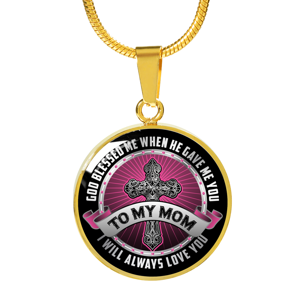 To My Mom - 18k Gold Finished Luxury Necklace
