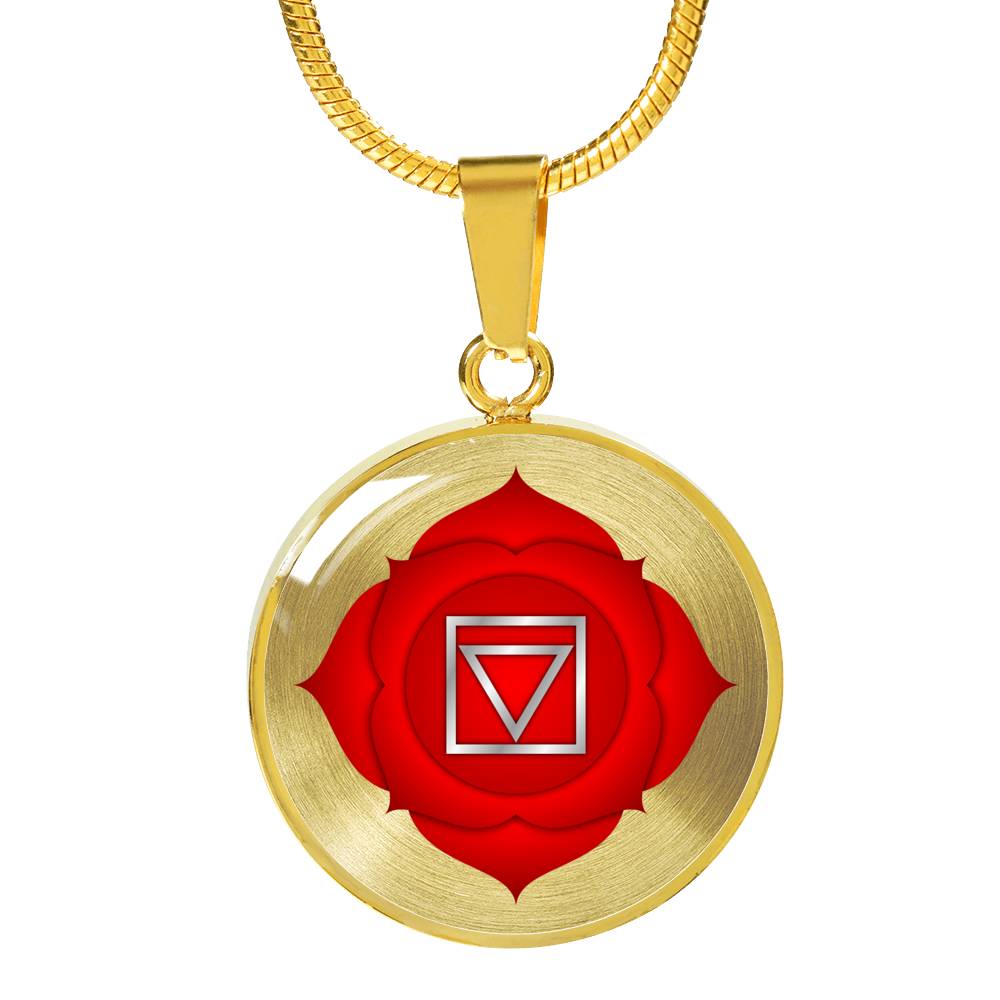 Root Chakra (Muladhara) v2 - 18k Gold Finished Luxury Necklace