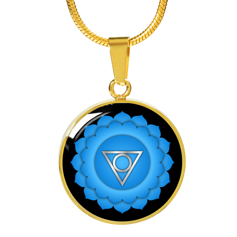 Throat Chakra (Vishuddha) - 18k Gold Finished Luxury Necklace
