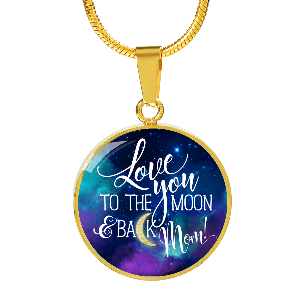 Love You Mom - 18k Gold Finished Luxury Necklace