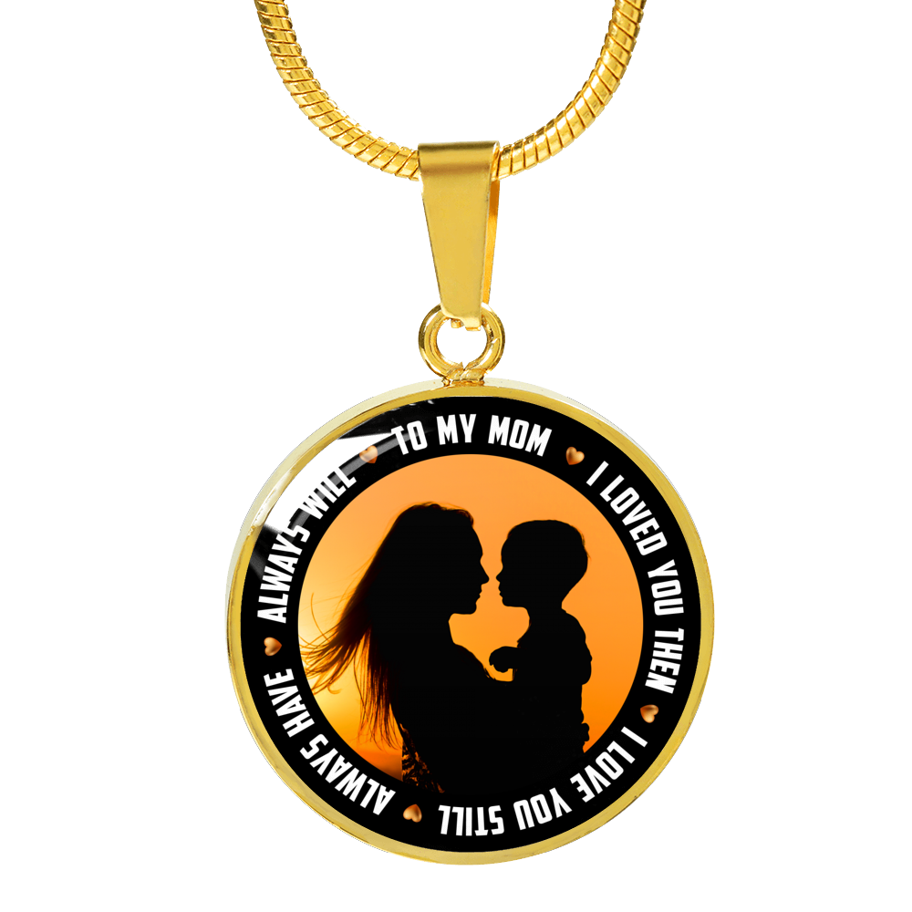 To My Mom v2 - 18k Gold Finished Luxury Necklace