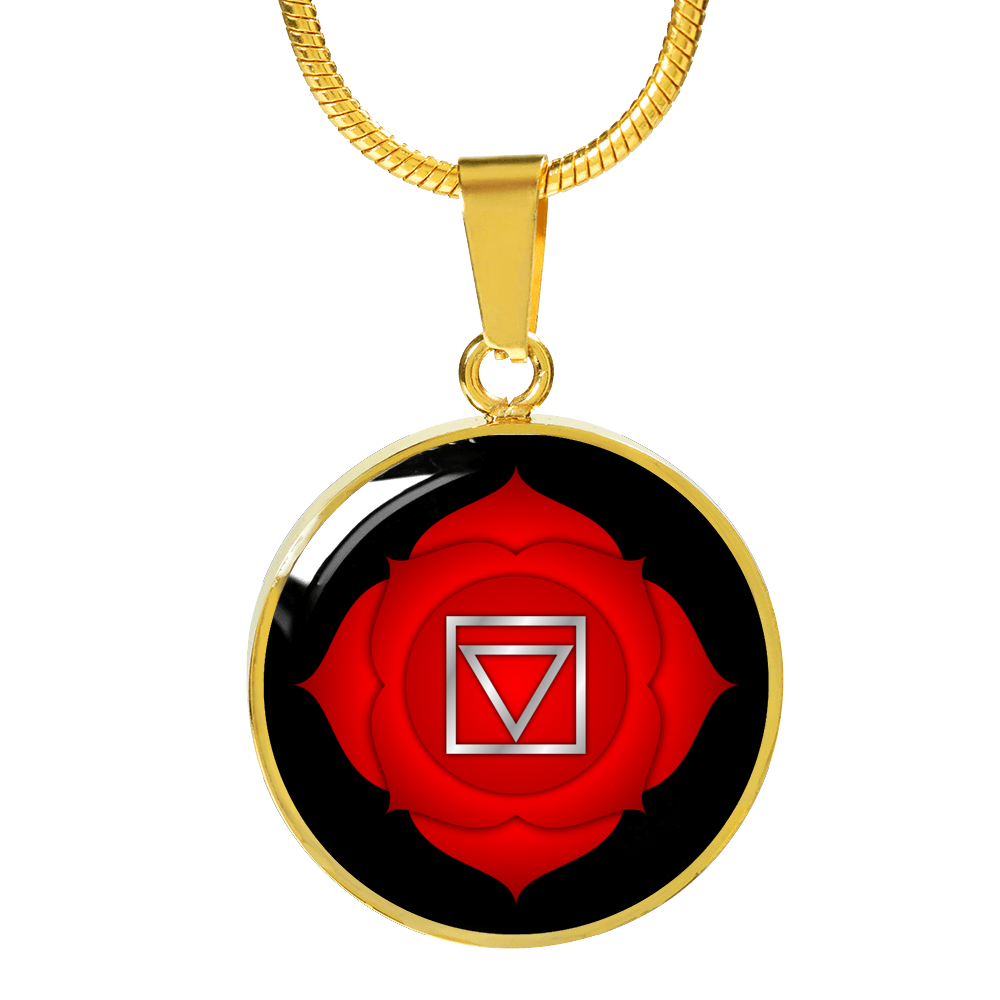 Root Chakra (Muladhara) - 18k Gold Finished Luxury Necklace