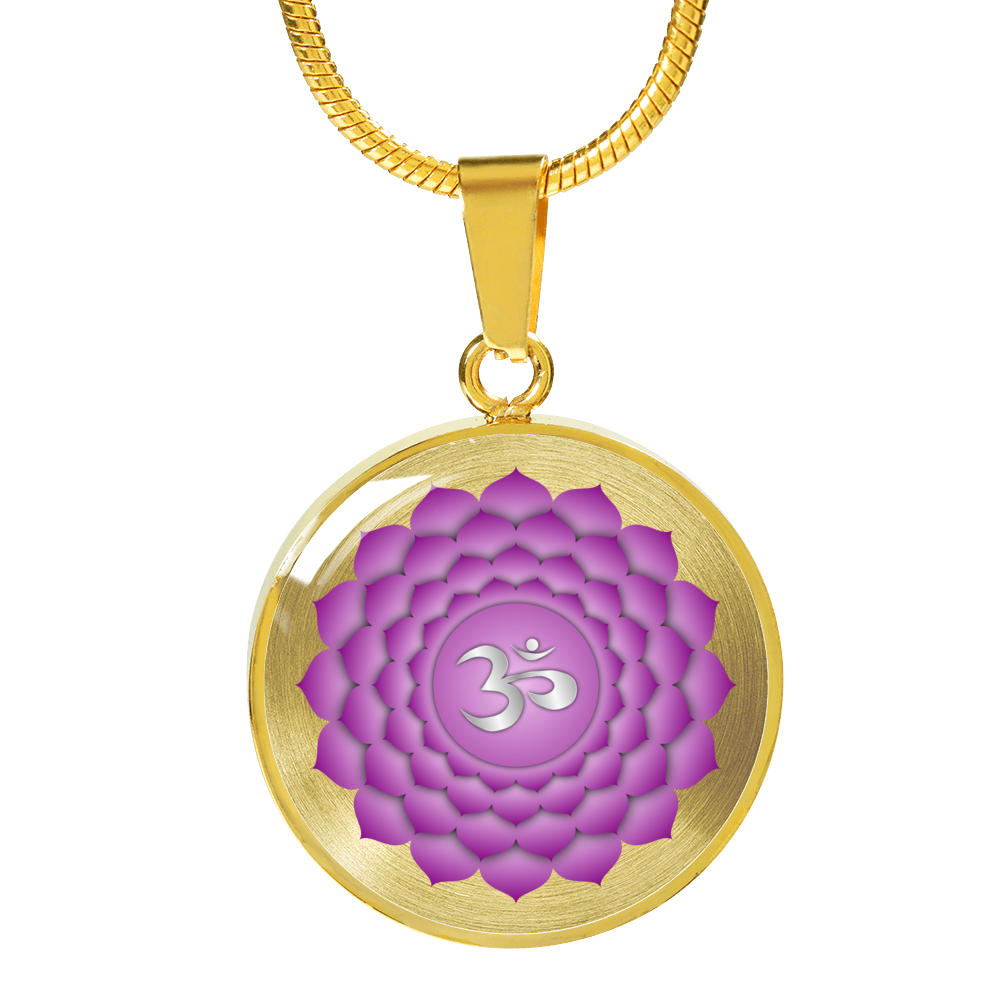 Crown Chakra (Sahasrara) v2 - 18k Gold Finished Luxury Necklace