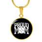 Proud Baseball Mom - 18k Gold Finished Luxury Necklace
