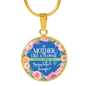 A Mother Is Like A Flower - 18k Gold Finished Luxury Necklace