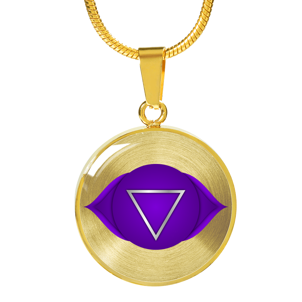 Third Eye Chakra (Ajna) v2 - 18k Gold Finished Luxury Necklace