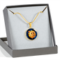Zodiac Sign Aries - 18k Gold Finished Luxury Necklace