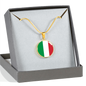 Italian Flag - 18k Gold Finished Luxury Necklace