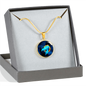 Zodiac Sign Cancer - 18k Gold Finished Luxury Necklace