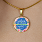 A Mother Is Like A Flower - 18k Gold Finished Luxury Necklace
