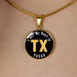 Heart In Texas - 18k Gold Finished Luxury Necklace