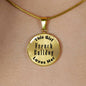 French Bulldog - 18k Gold Finished Luxury Necklace