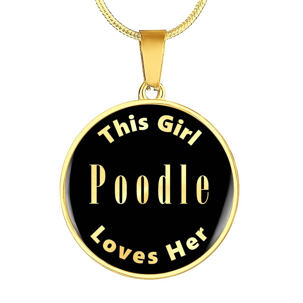 Poodle v1 - 18k Gold Finished Luxury Necklace