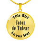 Coton de Tulear - 18k Gold Finished Luxury Necklace