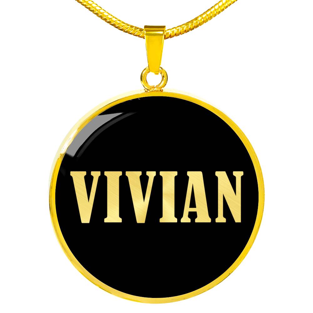 Vivian v02 - 18k Gold Finished Luxury Necklace