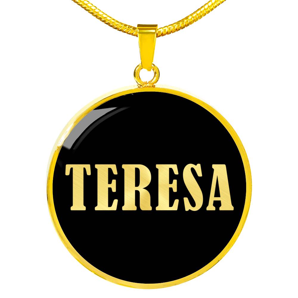 Teresa v02 - 18k Gold Finished Luxury Necklace