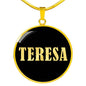 Teresa v02 - 18k Gold Finished Luxury Necklace