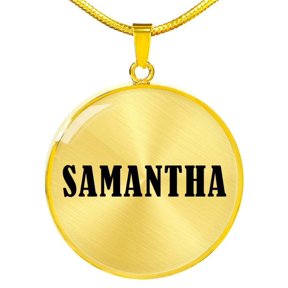 Samantha v01 - 18k Gold Finished Luxury Necklace