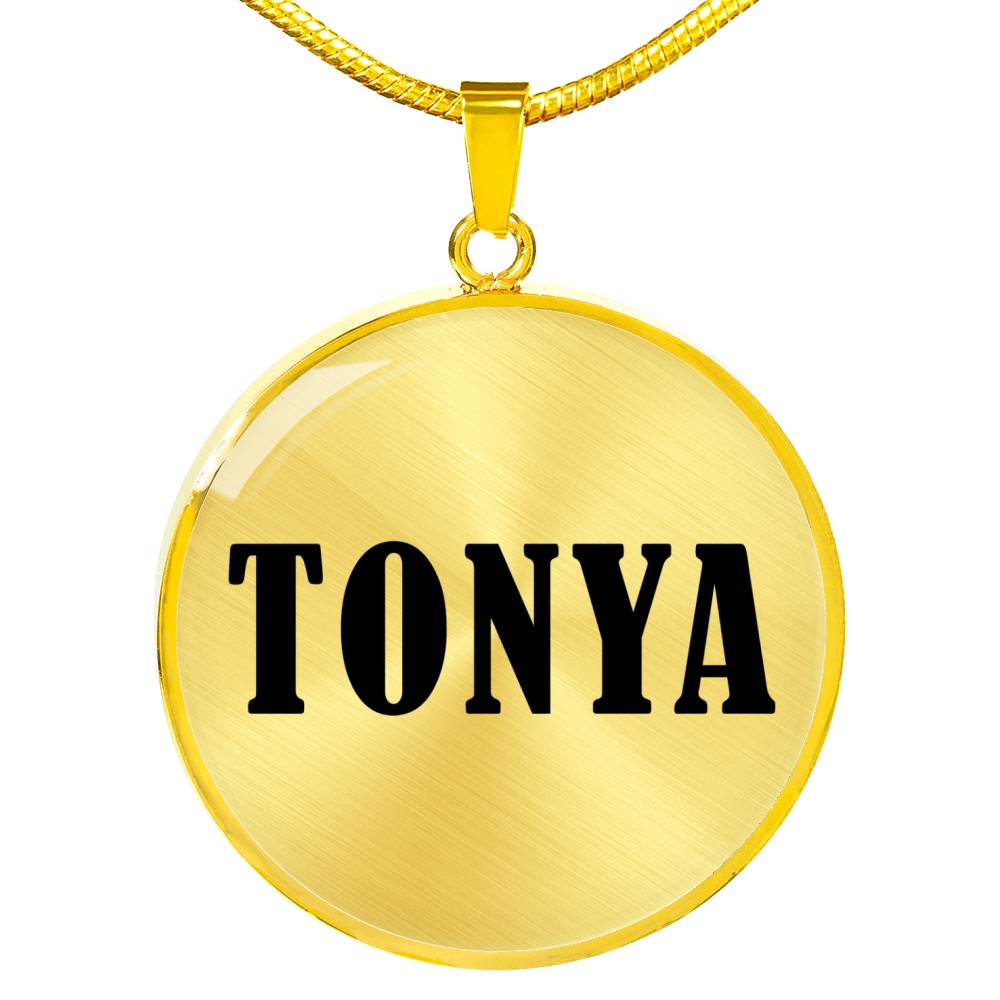 Tonya v01 - 18k Gold Finished Luxury Necklace