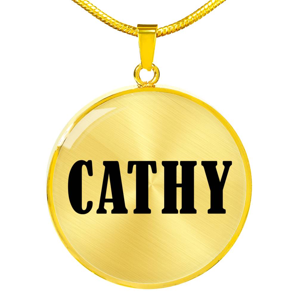 Cathy v01 - 18k Gold Finished Luxury Necklace