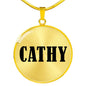 Cathy v01 - 18k Gold Finished Luxury Necklace