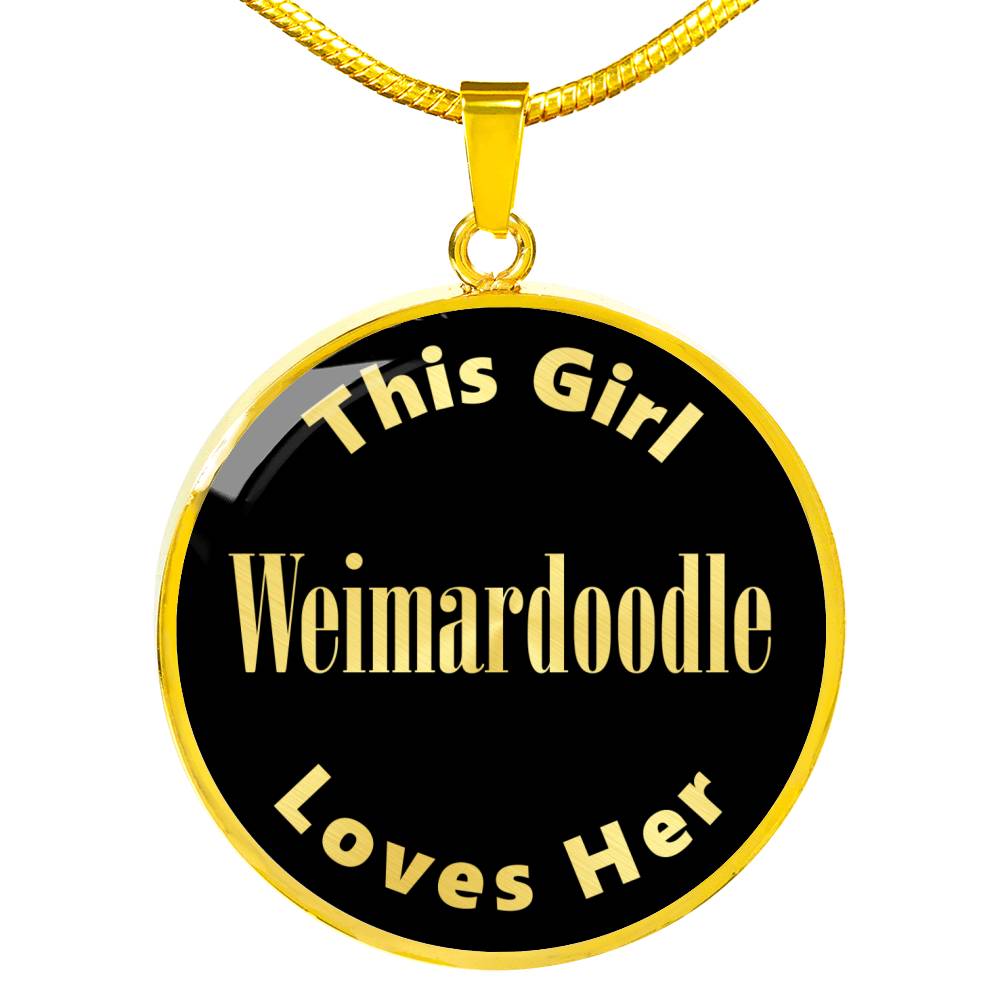Weimardoodle v2 - 18k Gold Finished Luxury Necklace