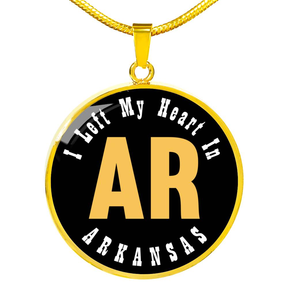 Heart In Arkansas - 18k Gold Finished Luxury Necklace