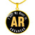 Heart In Arkansas - 18k Gold Finished Luxury Necklace