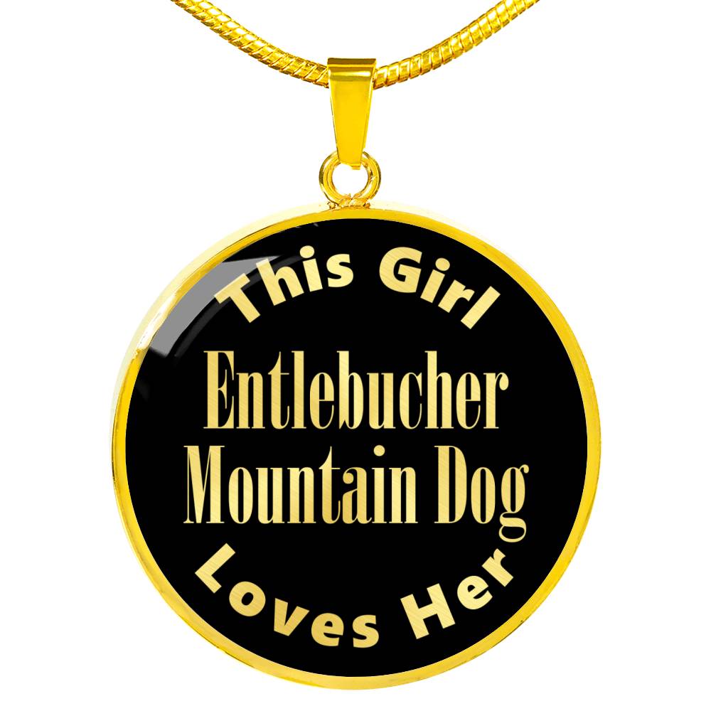 Entlebucher Mountain Dog v2 - 18k Gold Finished Luxury Necklace