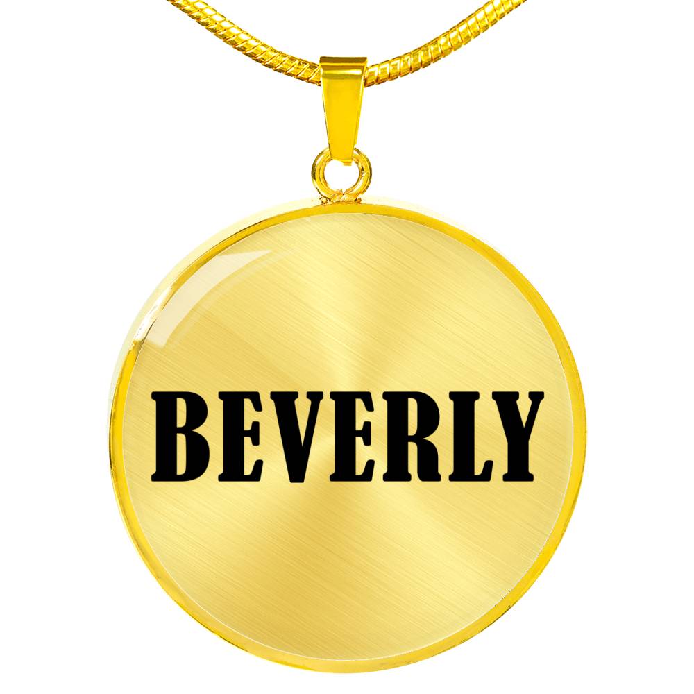 Beverly v01 - 18k Gold Finished Luxury Necklace