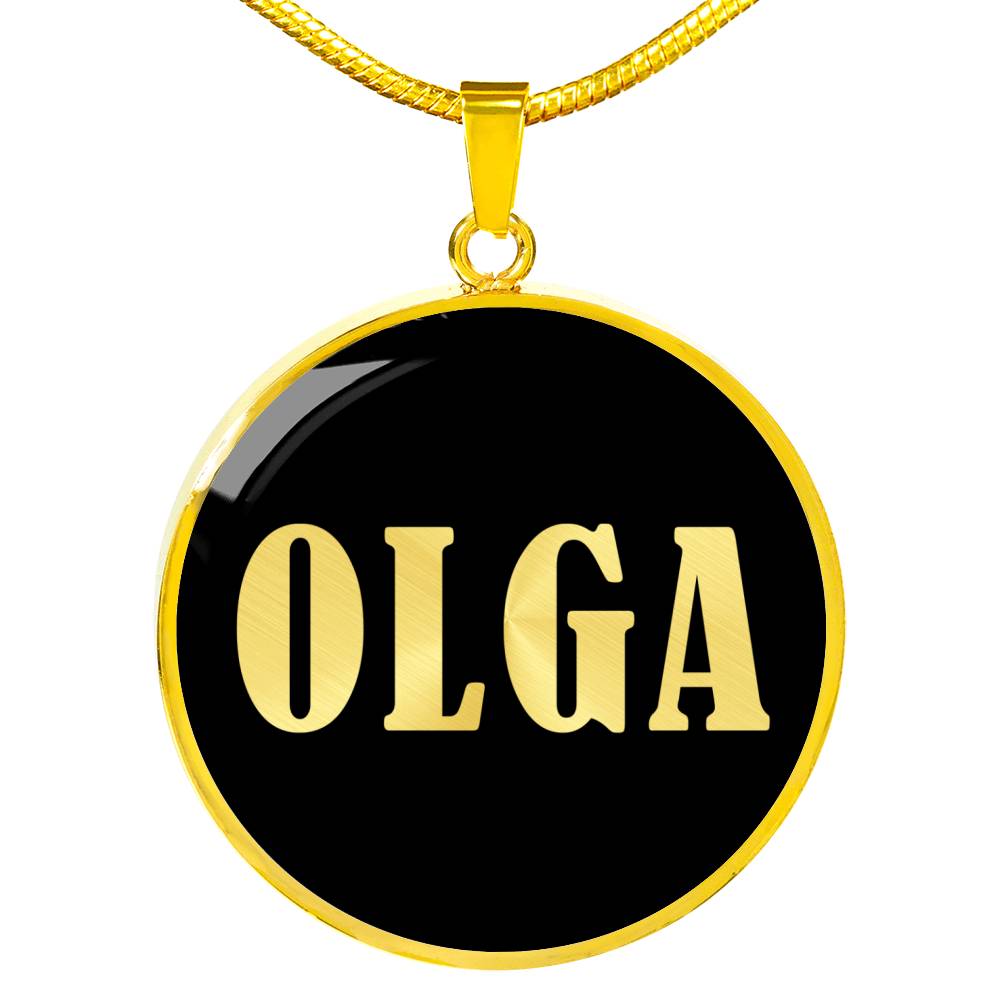 Olga v02 - 18k Gold Finished Luxury Necklace