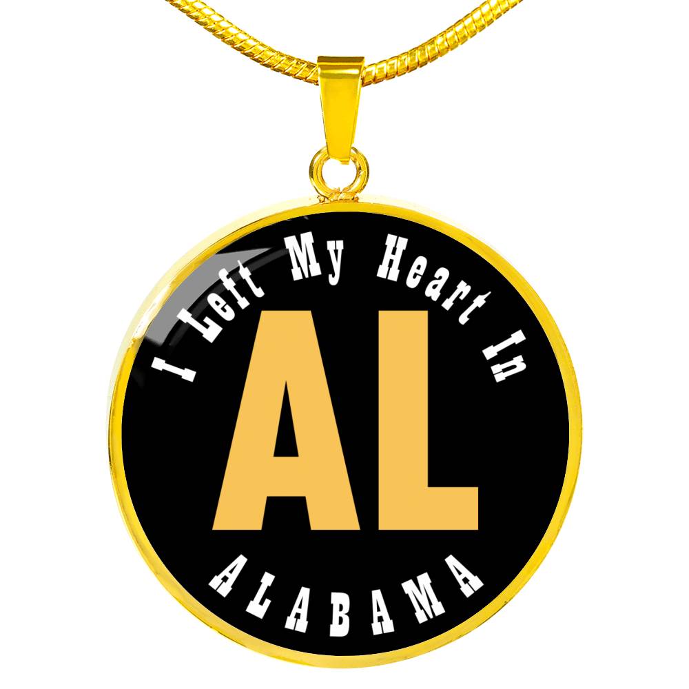 Heart In Alabama - 18k Gold Finished Luxury Necklace