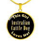 Australian Cattle Dog v2 - 18k Gold Finished Luxury Necklace