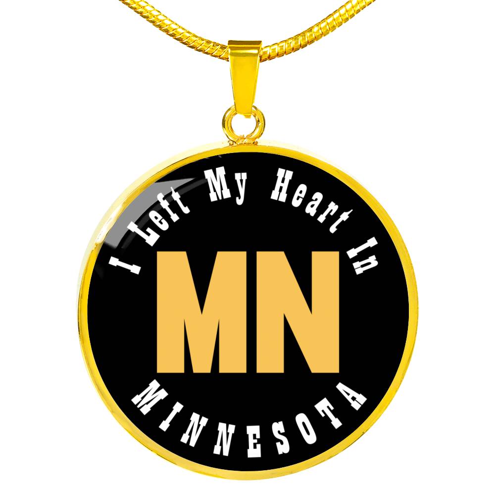 Heart In Minnesota - 18k Gold Finished Luxury Necklace