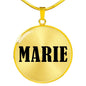 Marie v01 - 18k Gold Finished Luxury Necklace