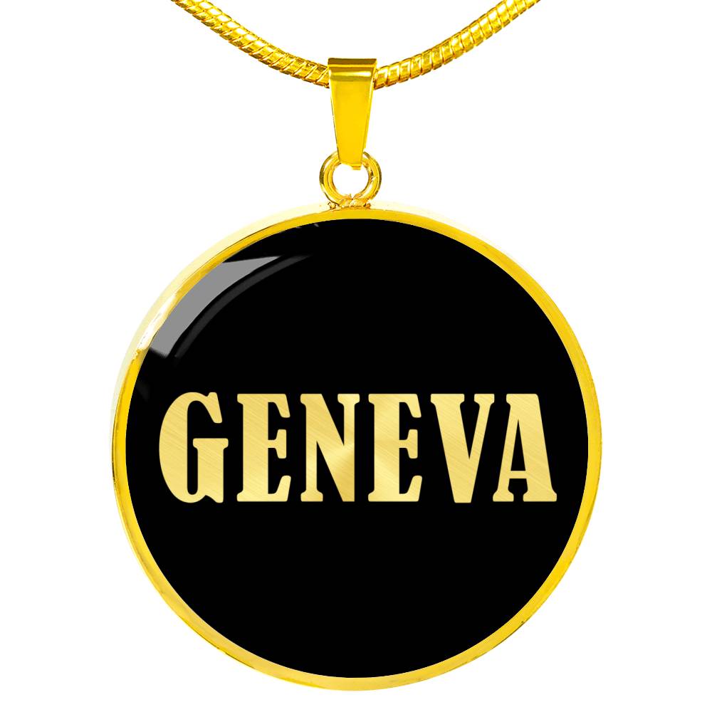 Geneva v02 - 18k Gold Finished Luxury Necklace