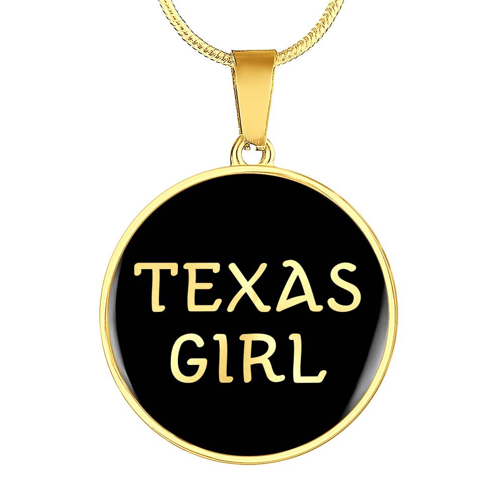 Texas Girl v2 - 18k Gold Finished Luxury Necklace