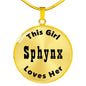 Sphynx v2 - 18k Gold Finished Luxury Necklace