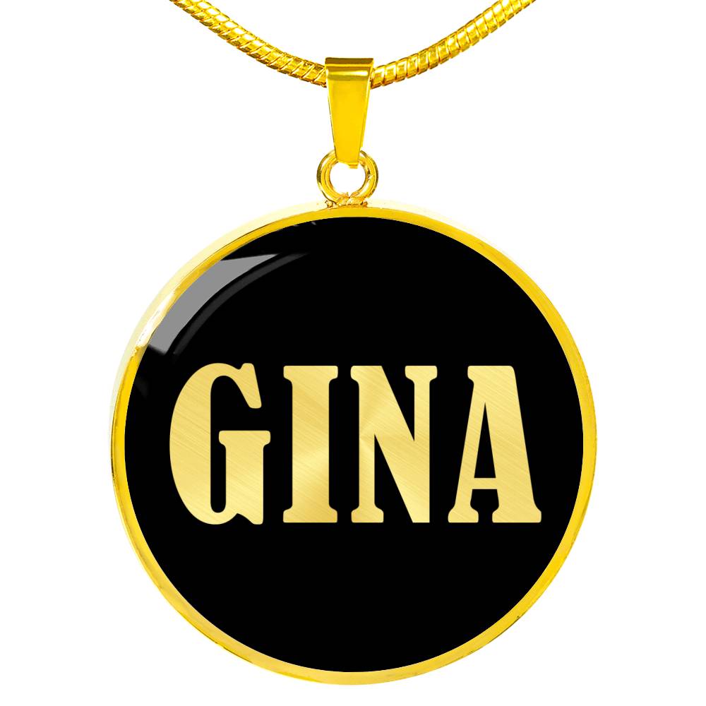 Gina v02 - 18k Gold Finished Luxury Necklace