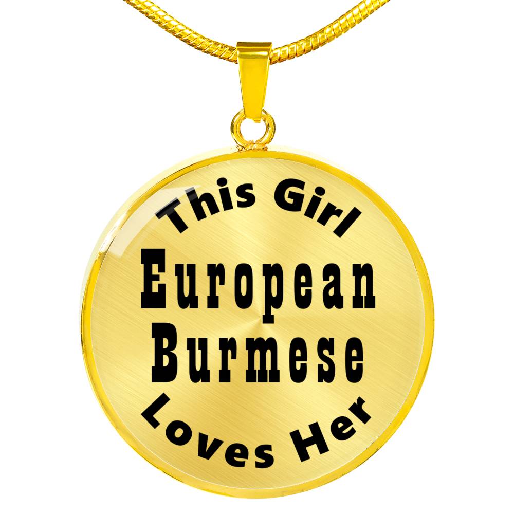 European Burmese - 18k Gold Finished Luxury Necklace