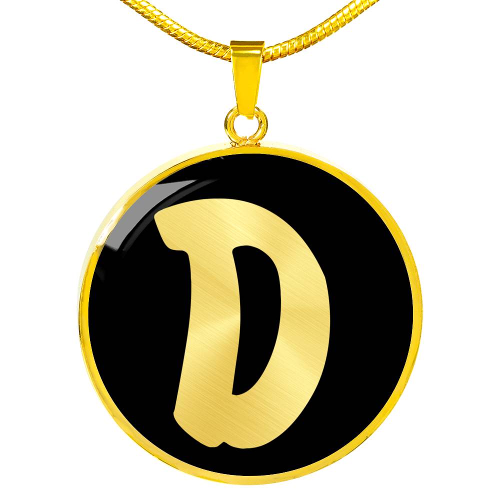 Initial D v2b - 18k Gold Finished Luxury Necklace