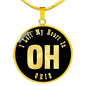 Heart In Ohio v02 - 18k Gold Finished Luxury Necklace