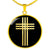 Stylized Cross v2 - 18k Gold Finished Luxury Necklace