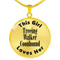 Treeing Walker Coonhound - 18k Gold Finished Luxury Necklace