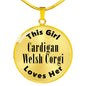 Cardigan Welsh Corgi - 18k Gold Finished Luxury Necklace